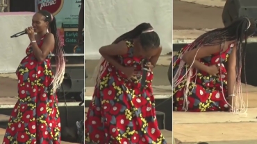 Heavily Pregnant Singer Goes into Labour While Performing On Stage