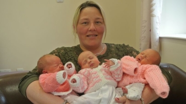 Mum's Shock After Giving Birth to 'Miracle' Triplets Conceived in 25,000-1 Shot