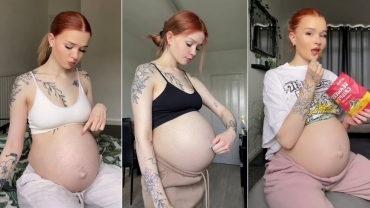 Woman 'Deflates' Heavily Pregnant Belly: Where Did The Baby Go?