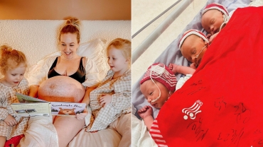 Danish Mom Gives Birth to Triplets After Having Twins