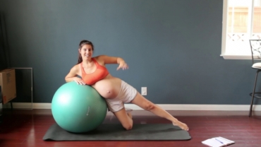 Pregnancy Workout With An Exercise Ball