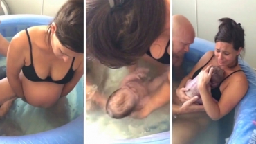 Woman Gives Birth in Water with One Push