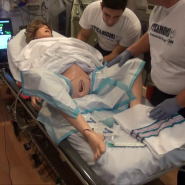 Assisting a Simulated Patient with Childbirth