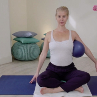 Prenatal Pilates: Crossed Legs Sitting with a Neck Stretch